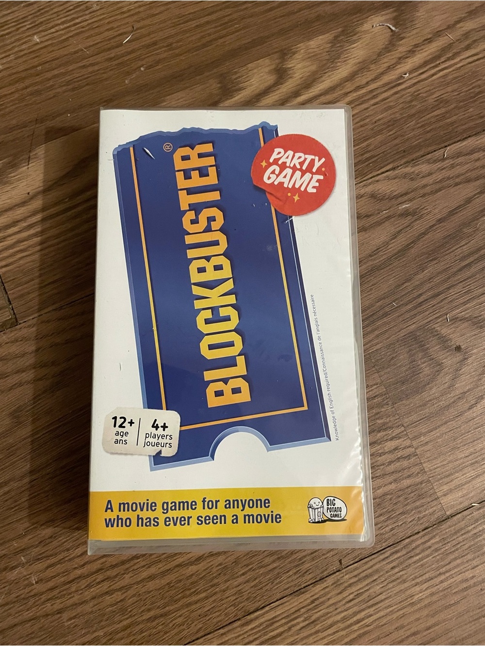 Blockbuster Party Game by - Blue & Yellow